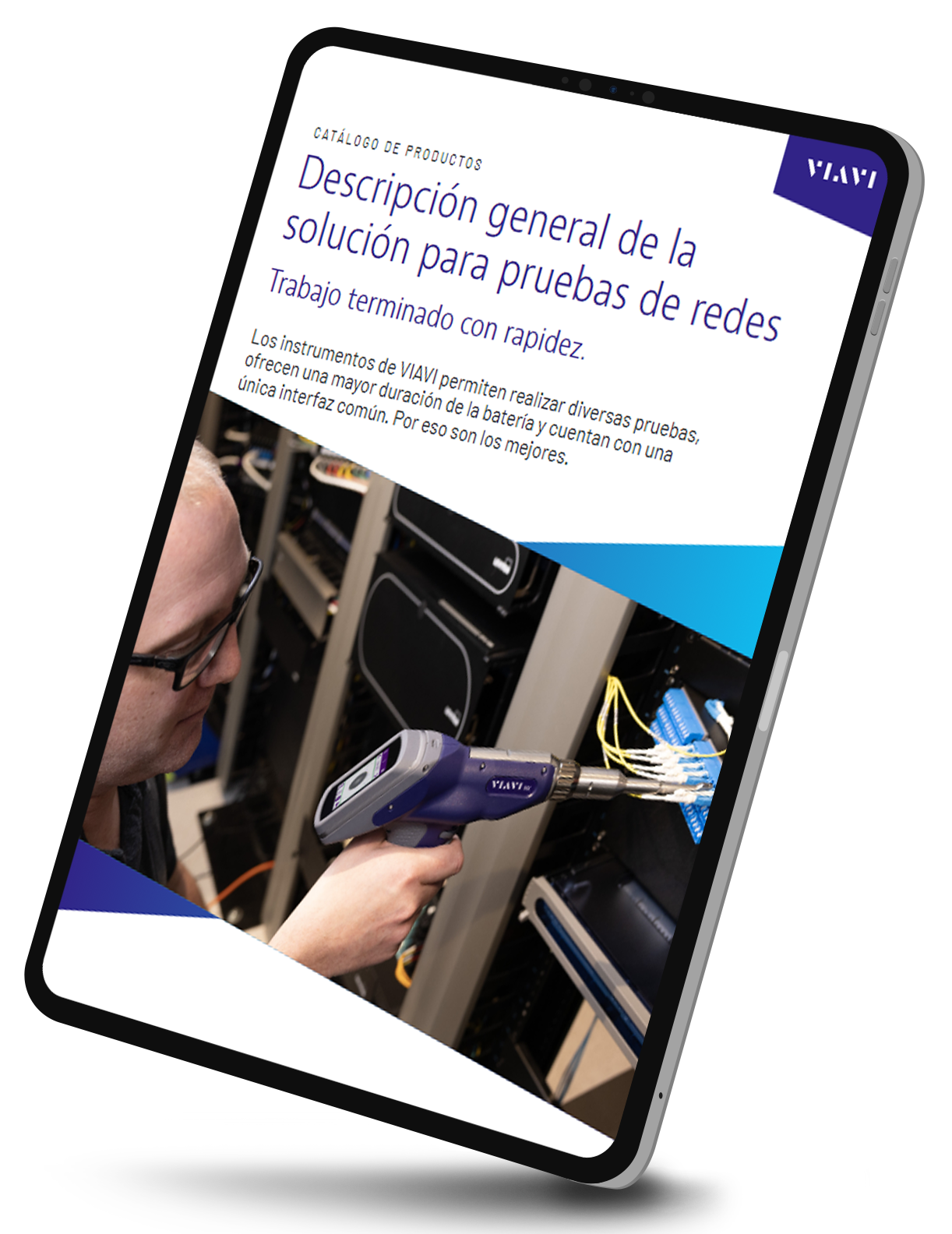 Catálogo con descripciones generales de soluciones para pruebas de redes