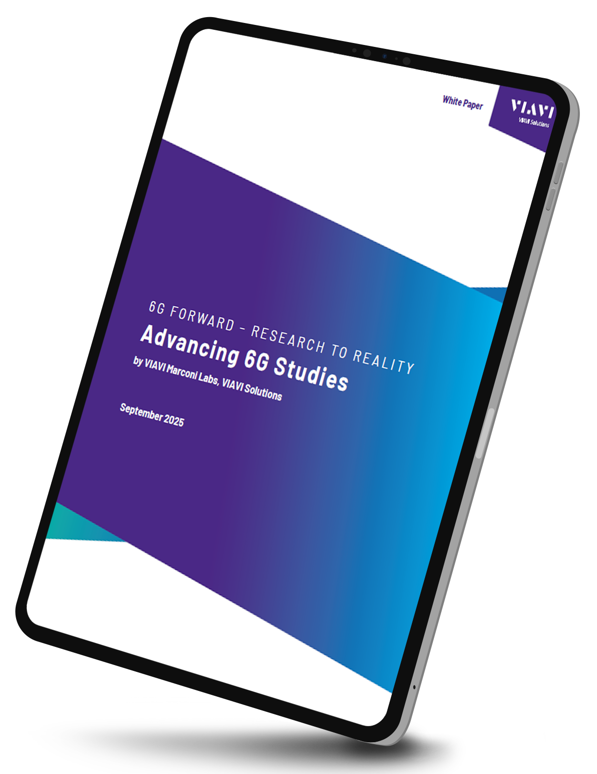 White Paper Image Displayed on Tablet - Graphic.