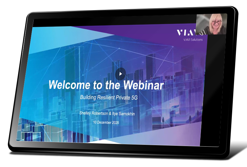 Image of webinar recording displayed on a tablet device.