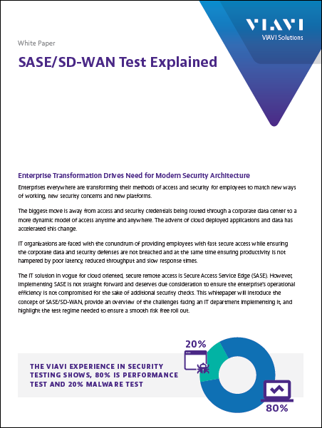 SASE/SD-WAN Test Explained - White Paper Image